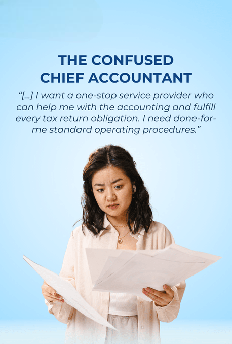 The chief account is confused about the singapore incorporation procedure